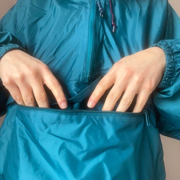 vintage teal and purple windbreaker - Picture 7 of 8